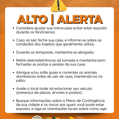 Chuva intensa - medidas de segurança